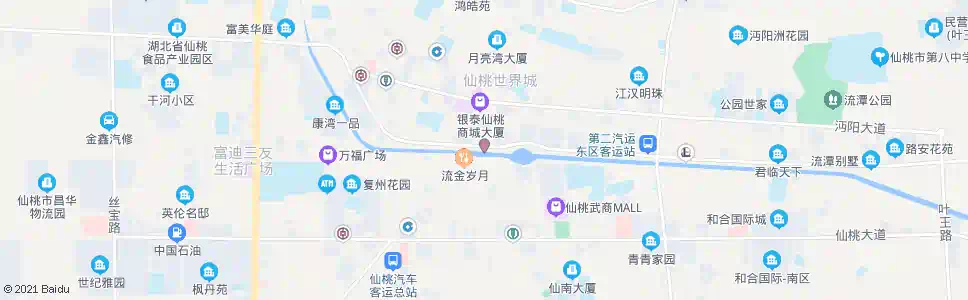 仙桃东桥_公交站地图_仙桃公交_妙搜公交查询2025