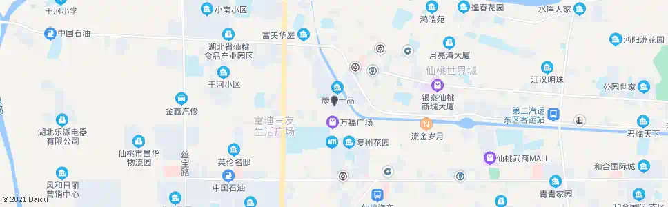 仙桃大洪小区_公交站地图_仙桃公交_妙搜公交查询2025