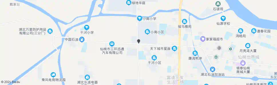 仙桃城西加油站_公交站地图_仙桃公交_妙搜公交查询2025