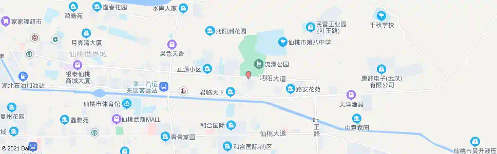 仙桃流潭公园_公交站地图_仙桃公交_妙搜公交查询2025