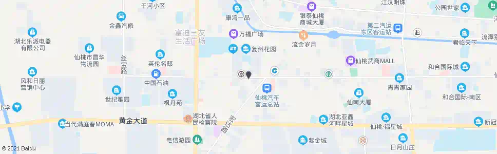 仙桃复州花园_公交站地图_仙桃公交_妙搜公交查询2025