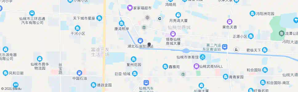 仙桃仙桃三中_公交站地图_仙桃公交_妙搜公交查询2025
