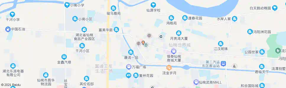 仙桃市三医院_公交站地图_仙桃公交_妙搜公交查询2025