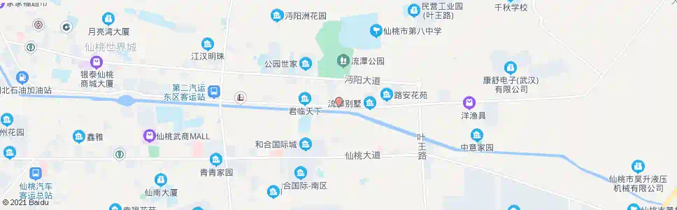 仙桃刘潭闸_公交站地图_仙桃公交_妙搜公交查询2025