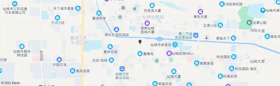 仙桃步行街北_公交站地图_仙桃公交_妙搜公交查询2025