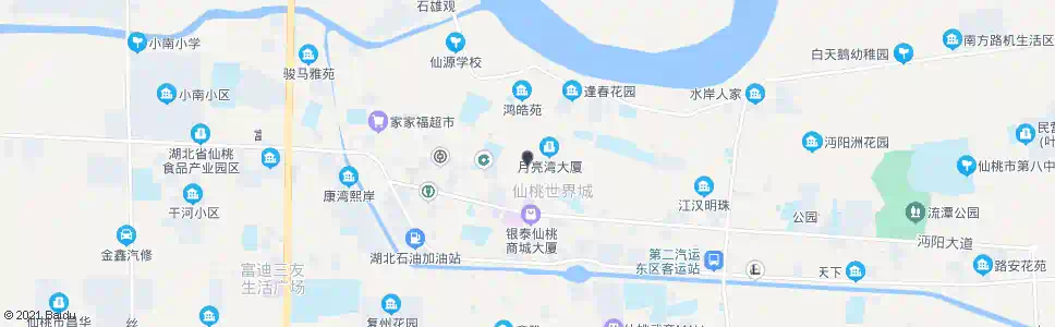 仙桃商城北门_公交站地图_仙桃公交_妙搜公交查询2025