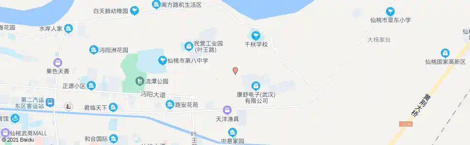 仙桃杜台中心街_公交站地图_仙桃公交_妙搜公交查询2025