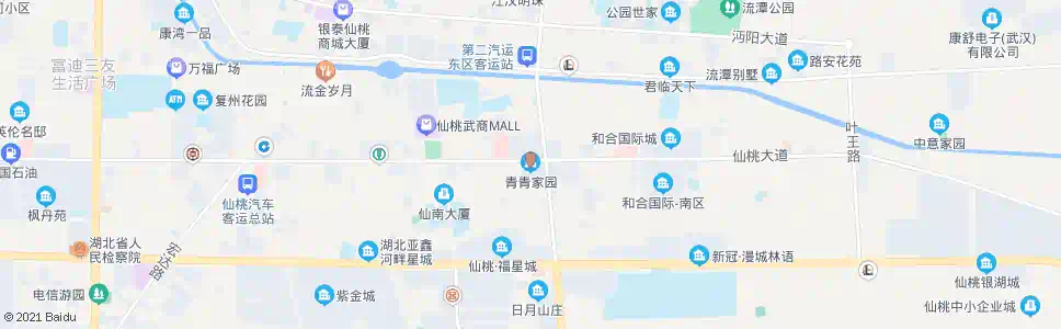 仙桃青青家园_公交站地图_仙桃公交_妙搜公交查询2025