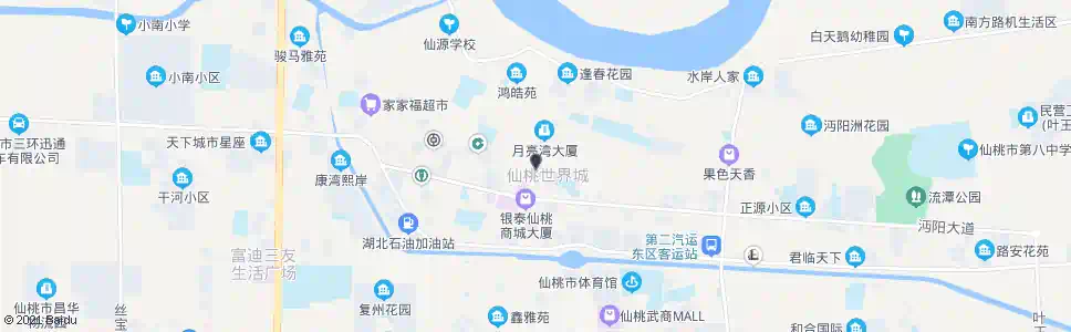 仙桃商城_公交站地图_仙桃公交_妙搜公交查询2025