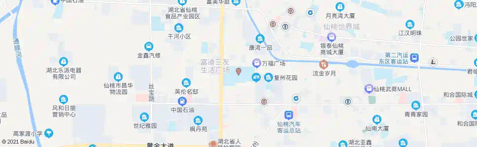 仙桃仙桃中学东_公交站地图_仙桃公交_妙搜公交查询2025