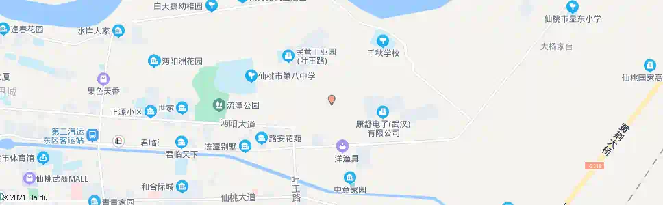 仙桃杜台村中心街_公交站地图_仙桃公交_妙搜公交查询2025