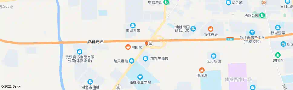 仙桃杜柳收费站_公交站地图_仙桃公交_妙搜公交查询2025