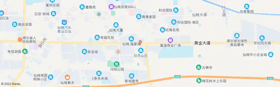 仙桃仙彭路口_公交站地图_仙桃公交_妙搜公交查询2025