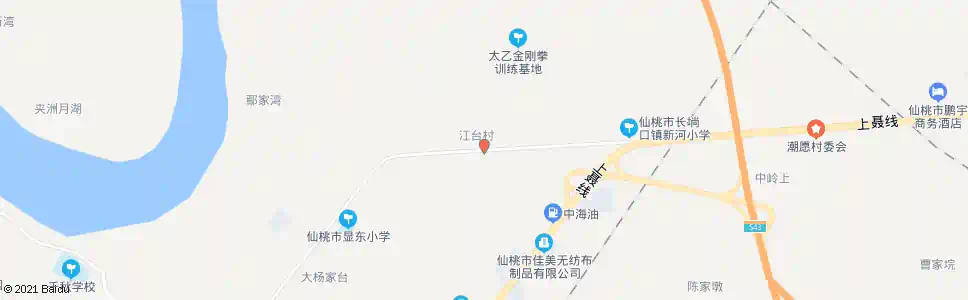 仙桃江台_公交站地图_仙桃公交_妙搜公交查询2025