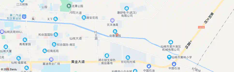 仙桃仙西路口_公交站地图_仙桃公交_妙搜公交查询2025