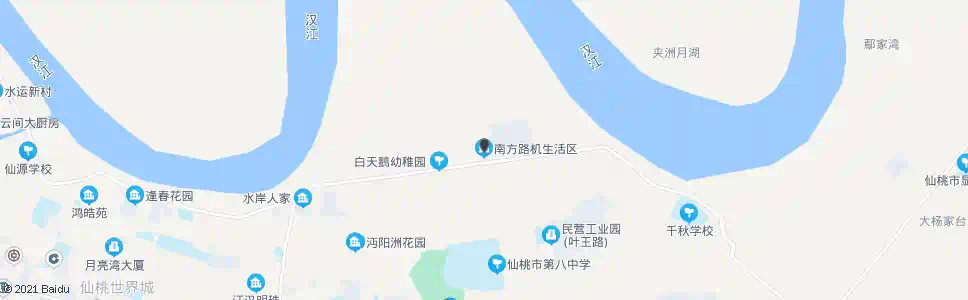 仙桃南方路机_公交站地图_仙桃公交_妙搜公交查询2025