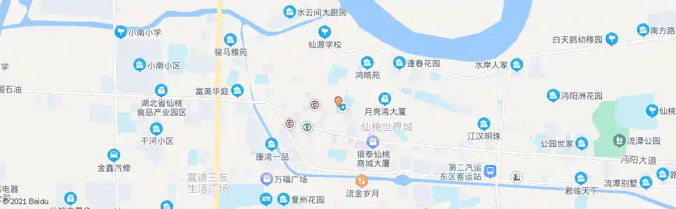 仙桃交通路菜场_公交站地图_仙桃公交_妙搜公交查询2025