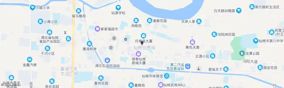 仙桃商城东门_公交站地图_仙桃公交_妙搜公交查询2025