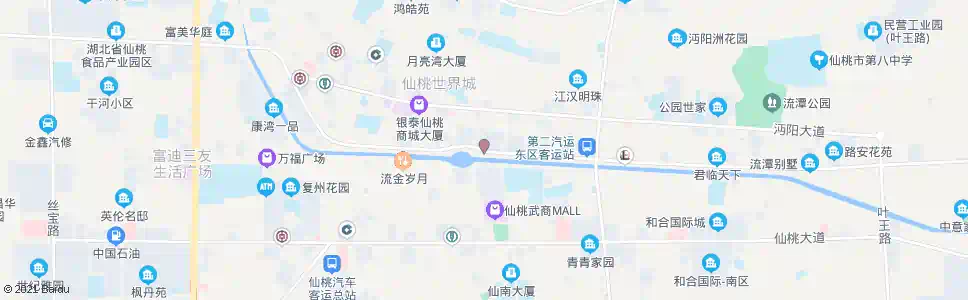 仙桃电脑城_公交站地图_仙桃公交_妙搜公交查询2025
