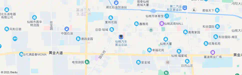 仙桃市客运总站_公交站地图_仙桃公交_妙搜公交查询2025