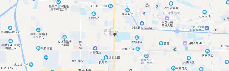 仙桃仙桃五中_公交站地图_仙桃公交_妙搜公交查询2025