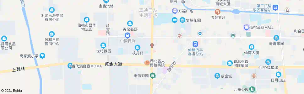 仙桃德政金园_公交站地图_仙桃公交_妙搜公交查询2025