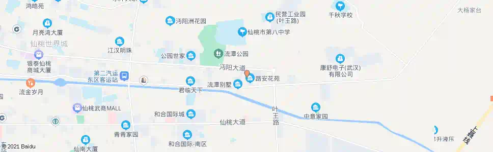 仙桃路安花苑_公交站地图_仙桃公交_妙搜公交查询2025