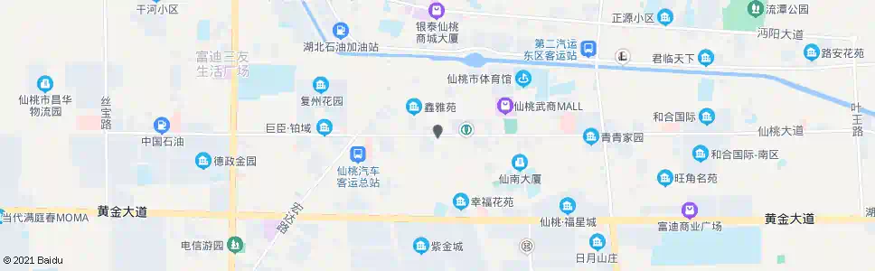 仙桃步行街南_公交站地图_仙桃公交_妙搜公交查询2025