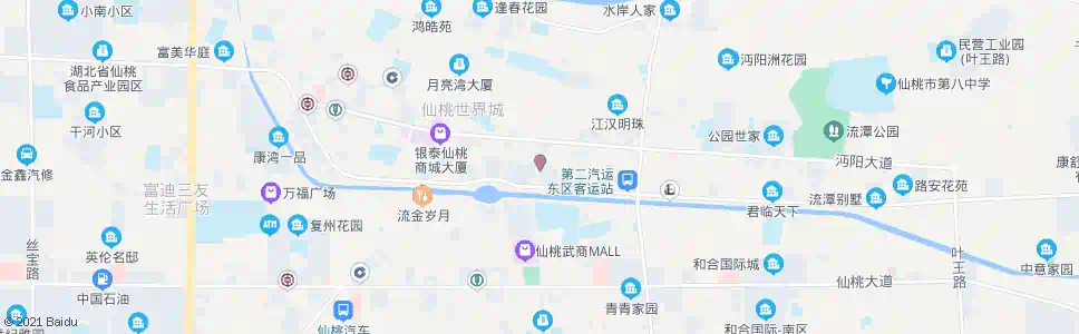 仙桃中商广场_公交站地图_仙桃公交_妙搜公交查询2025