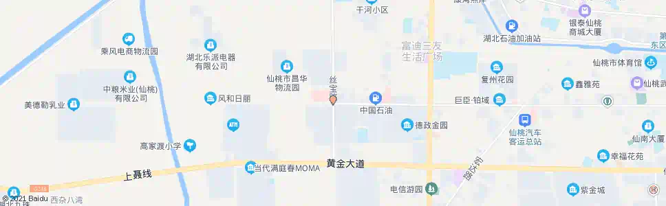 仙桃丝宝路口_公交站地图_仙桃公交_妙搜公交查询2025
