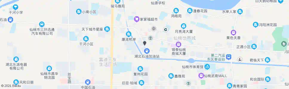 仙桃鸣宇尚城_公交站地图_仙桃公交_妙搜公交查询2025