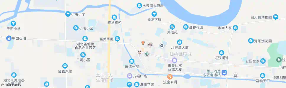 仙桃华航小区_公交站地图_仙桃公交_妙搜公交查询2025