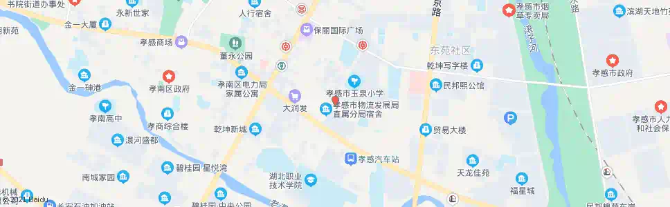 孝感自来水公司_公交站地图_孝感公交_妙搜公交查询2025