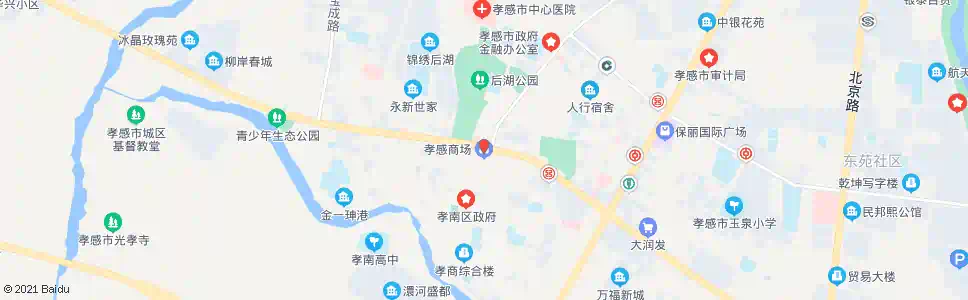 孝感合州国际商场_公交站地图_孝感公交_妙搜公交查询2025