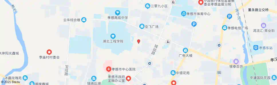 孝感驻军干休所_公交站地图_孝感公交_妙搜公交查询2025
