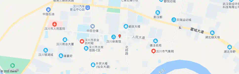 孝感公安局(汉川)_公交站地图_孝感公交_妙搜公交查询2025