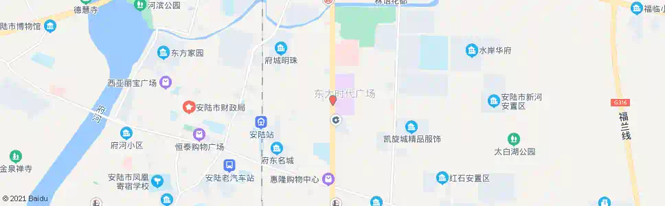 孝感东大市场_公交站地图_孝感公交_妙搜公交查询2025