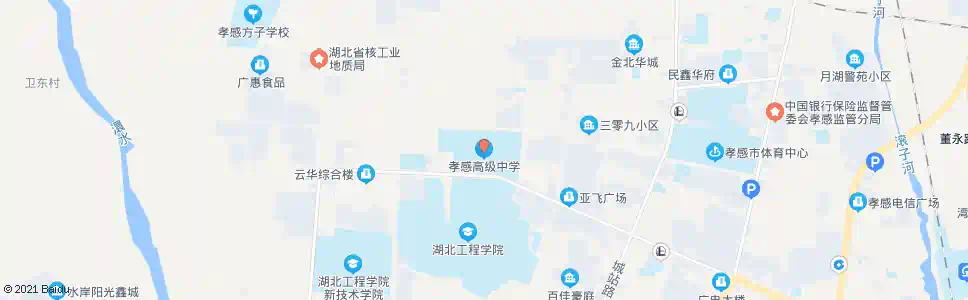 孝感孝感高中_公交站地图_孝感公交_妙搜公交查询2025