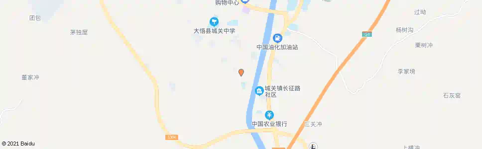 孝感物资局(大悟)_公交站地图_孝感公交_妙搜公交查询2025