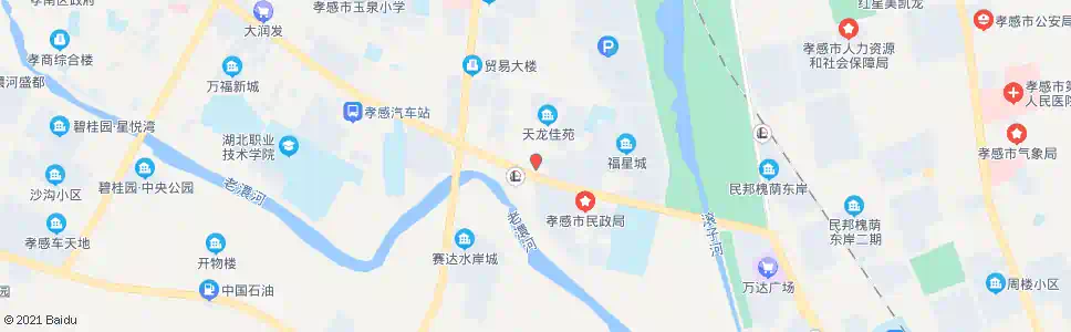 孝感晒书台社区_公交站地图_孝感公交_妙搜公交查询2025
