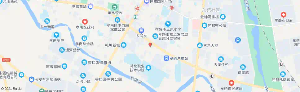孝感玉泉路口_公交站地图_孝感公交_妙搜公交查询2025