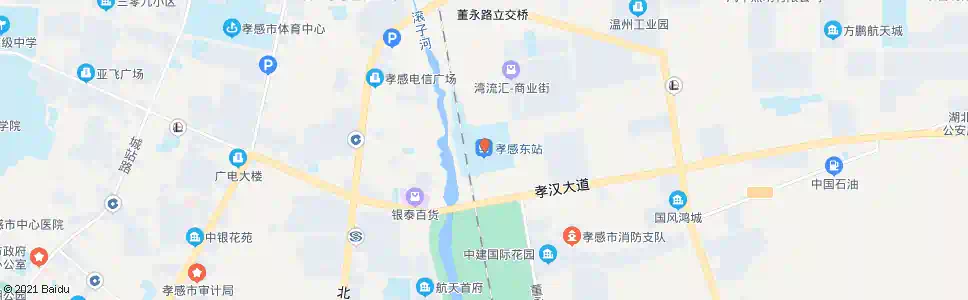 孝感一桥东头_公交站地图_孝感公交_妙搜公交查询2025