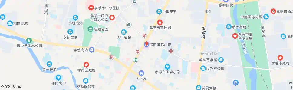 孝感保利广场_公交站地图_孝感公交_妙搜公交查询2025