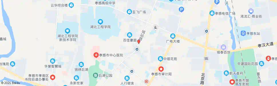 孝感光荣路口_公交站地图_孝感公交_妙搜公交查询2025