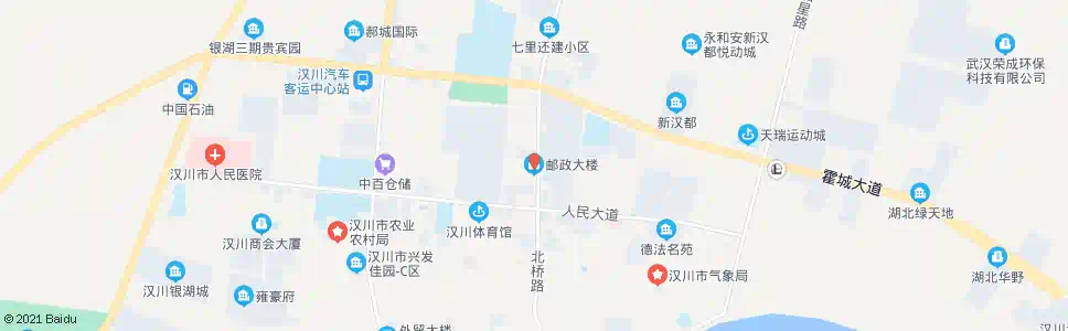 孝感邮政大楼_公交站地图_孝感公交_妙搜公交查询2025