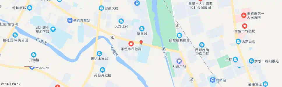 孝感孝感一中_公交站地图_孝感公交_妙搜公交查询2025