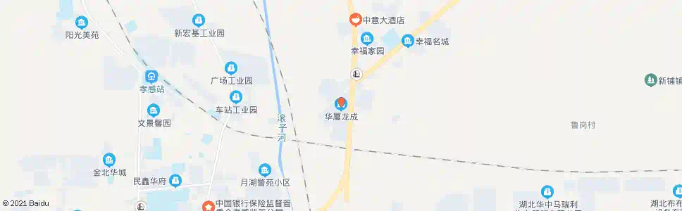 孝感华夏龙成_公交站地图_孝感公交_妙搜公交查询2025