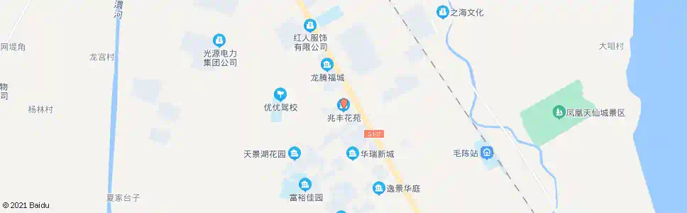 孝感天井村兆丰花苑_公交站地图_孝感公交_妙搜公交查询2025