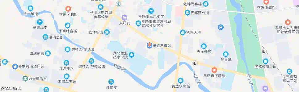 孝感长途站_公交站地图_孝感公交_妙搜公交查询2025