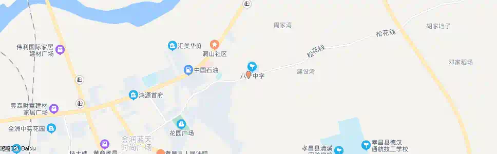 孝感八一学校_公交站地图_孝感公交_妙搜公交查询2025